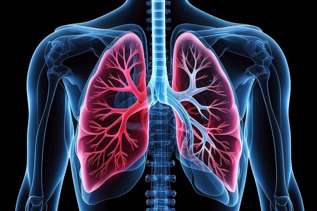 Estudio pulmonar con el ajuste de brillo y contraste del visor CoreATLAS
